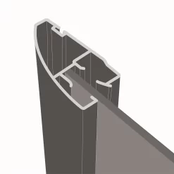 Ellipse Sliding Wardrobe Door 4 Panel Mirror With Aluminium Frame (W)762mm -Furniture Sale Store 12806907 5324843067973057