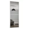 Ellipse Sliding Wardrobe Door 4 Panel Mirror With Aluminium Frame (W)914mm