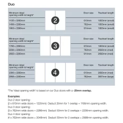 Duo Sliding Wardrobe Door Arctic White Glass / Mirror With Aluminium Frame (W)610mm -Furniture Sale Store 12807025 1264993323159789