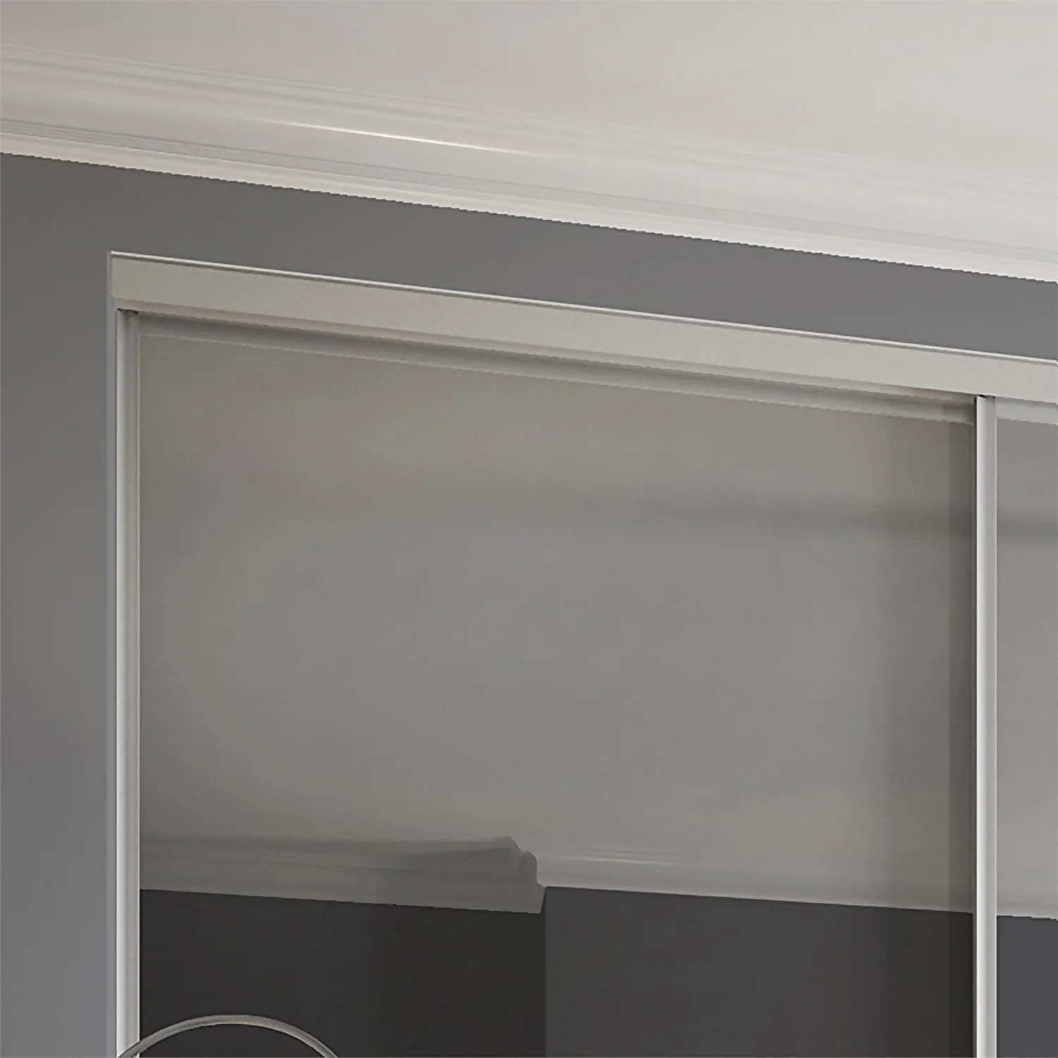 Duo Sliding Wardrobe Door Mirror With Aluminium Frame (W)762mm 3 Duo Sliding Wardrobe Door Mirror With Aluminium Frame (W)762mm - Image 3