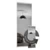Duo Sliding Wardrobe Door Mirror With Aluminium Frame (W)914mm