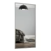 Loft Sliding Wardrobe Door Mirror With Silver Frame (W)914mm