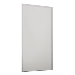 Loft Sliding Wardrobe Door White Panel With White Wood Effect Frame (W)762mm
