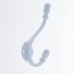 Antique Deco Hook - White