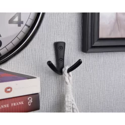 Modern Twin Hook - Matt Black -Furniture Sale Store 12808138 2794995164895237