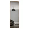 Classic Sliding Wardrobe Door Mirror With Oak Frame (W)914mm