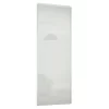 Classic Sliding Wardrobe Door Arctic White Glass With Silver Frame (W)762mm