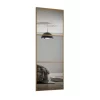 Linear Sliding Wardrobe Door 3 Panel Mirror With Oak Frame (W)610mm