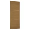 Linear Sliding Wardrobe Door 3 Panel Oak With Oak Frame (W)762mm