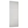 Linear Sliding Wardrobe Door 3 Panel White With White Frame (W)762mm