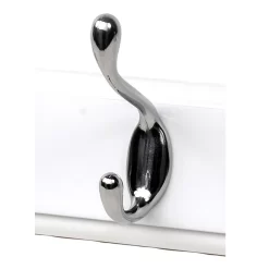 None White Hook Rail - Polished Chrome - 4 Hooks -Furniture Sale Store 12814950 1674846183086144