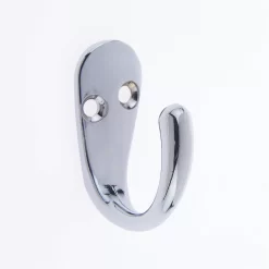 Basic Single Robe Hook - Chrome