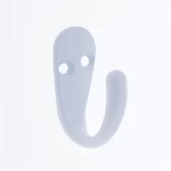 Basic Single Robe Hook - White
