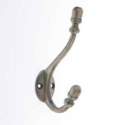 Antique Deco Hook - Antique Brass