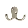 Basic Double Robe Hook - Satin Nickel