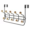 None Wooden Ball With Towel Bar Coat Hook