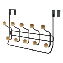 None Wooden Ball With Towel Bar Coat Hook
