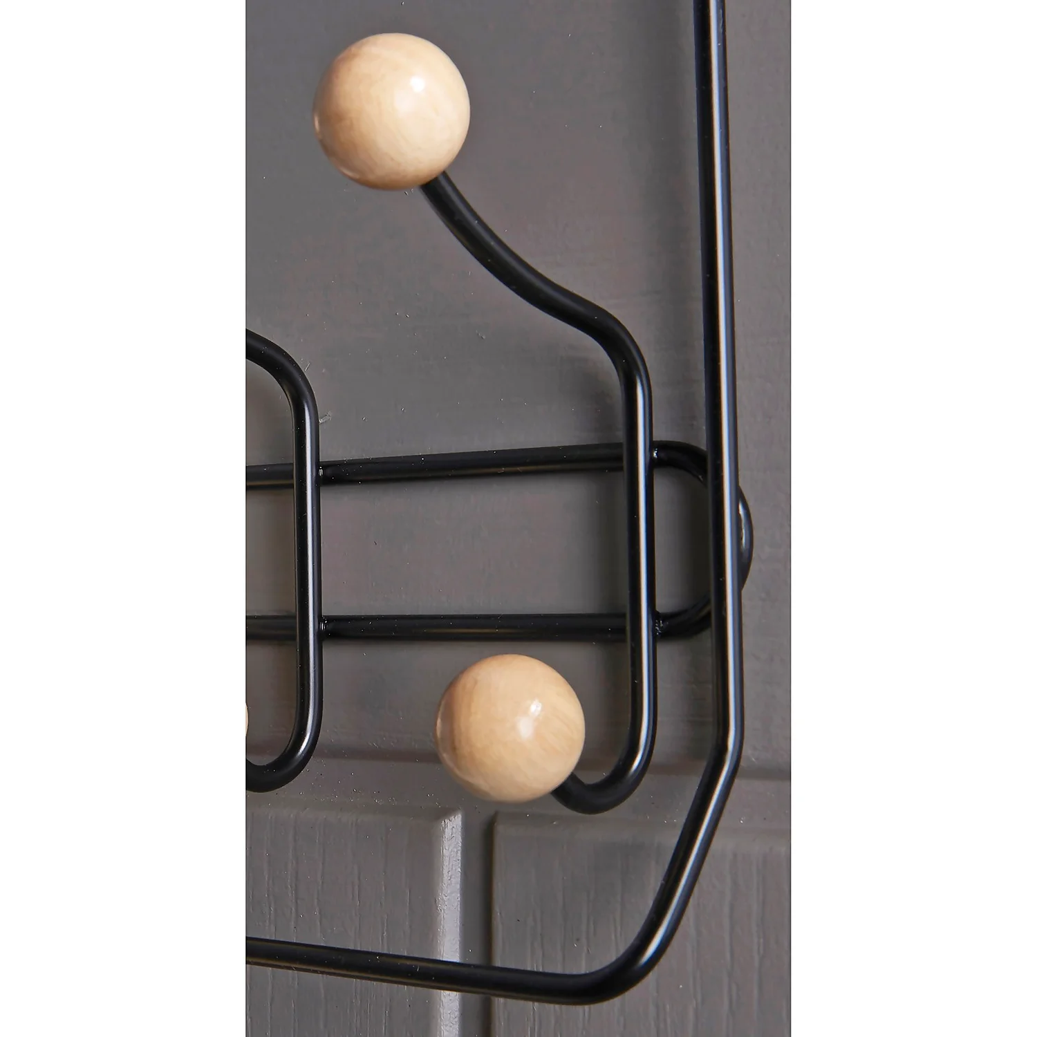 None Wooden Ball With Towel Bar Coat Hook 3 None Wooden Ball With Towel Bar Coat Hook - Image 3