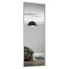 Classic Sliding Wardrobe Door Mirror With Silver Frame (W)610mm
