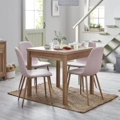 Ludlow Upholstered Dining Chair - Set Of 2 - Dusky Pink -Furniture Sale Store 12827653 1744832954288037