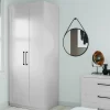 Fitted Bedroom Shaker Double Wardrobe - Grey