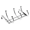 None Hat And Coat Over The Door Hanger - Chrome Plated - 3 Hooks