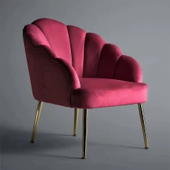 Sophia Scallop Occasional Chair - Cerise -Furniture Sale Store 12834754 1684833175761318