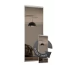 Duo Sliding Wardrobe Door Bronze Mirror With Aluminium Frame (W)914mm