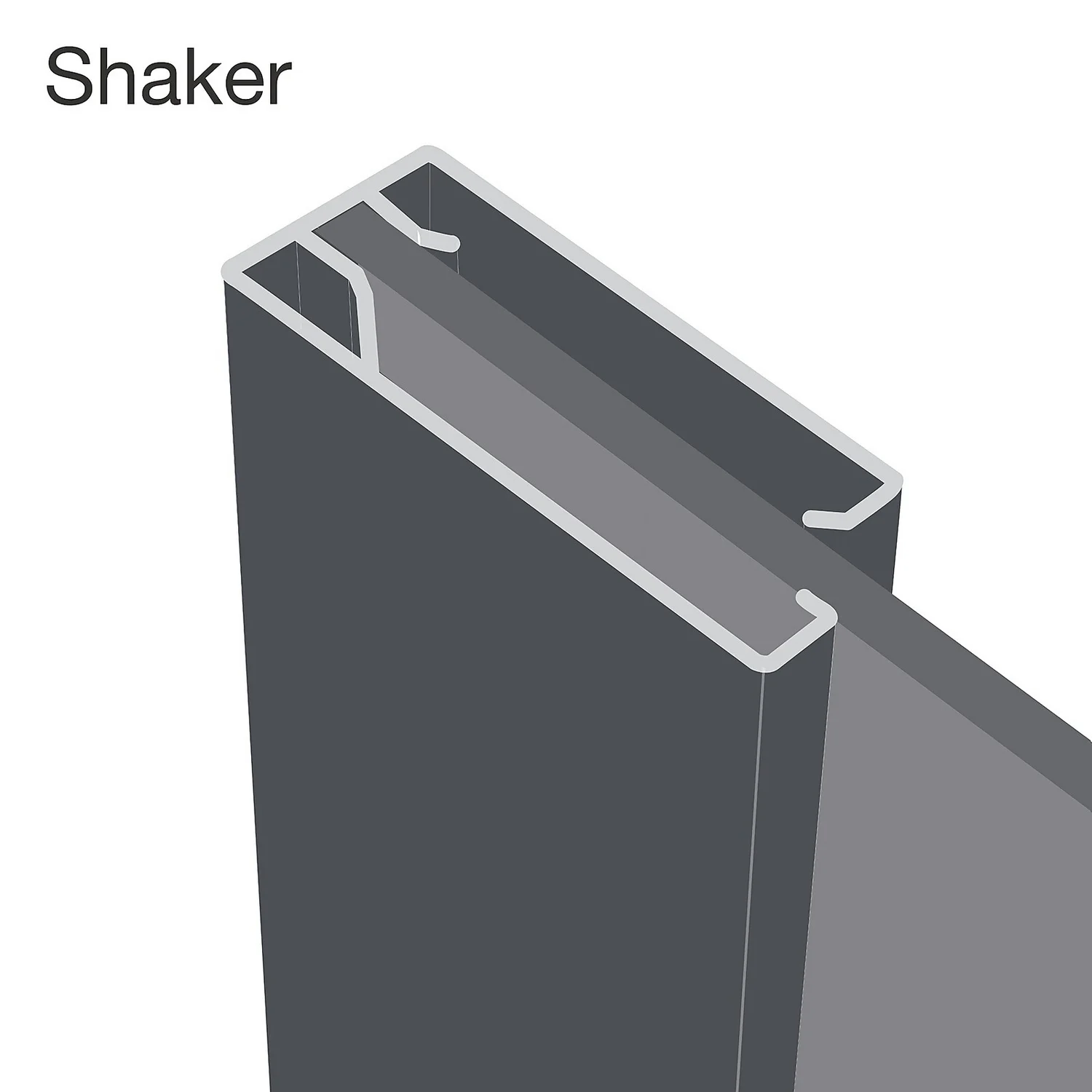 Shaker 3 Door Sliding Wardrobe Kit Cashmere Panel / Mirror (W)2592 X (H)2260mm 3 Shaker 3 Door Sliding Wardrobe Kit Cashmere Panel / Mirror (W)2592 X (H)2260mm - Image 3