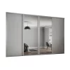 Shaker 4 Door Sliding Wardrobe Kit Cashmere Panel / Mirror (W)2898 X (H)2260mm