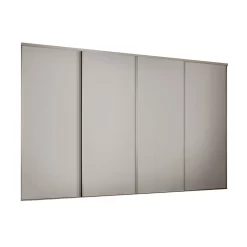 Classic 4 Door Sliding Wardrobe Kit Cashmere Panel (W)2370 X (H)2260mm