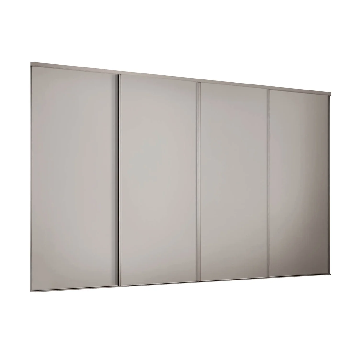 Classic 4 Door Sliding Wardrobe Kit Cashmere Panel (W)2370 X (H)2260mm 1 Classic 4 Door Sliding Wardrobe Kit Cashmere Panel (W)2370 X (H)2260mm