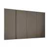 Classic 4 Door Sliding Wardrobe Kit Stone Grey Panel (W)2978 X (H)2260mm