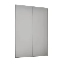 Classic 2 Door Sliding Wardrobe Kit Dove Grey Panel (W)1793 X (H)2260mm