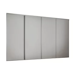 Classic 4 Door Sliding Wardrobe Kit Dove Grey Panel (W)2978 X (H)2260mm