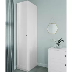 Fitted Bedroom Shaker Single Wardrobe - White