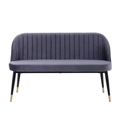 Illona Velvet Dining Bench - Grey 7 Illona Velvet Dining Bench - Grey -Furniture Sale Store 12838433 1274832984636496