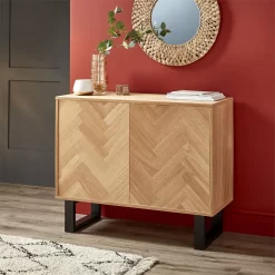 Skelby Herringbone Oak Sideboard -Furniture Sale Store 12838834 4064832959947609