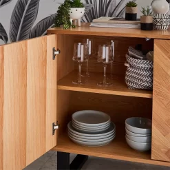 Skelby Herringbone Oak Sideboard -Furniture Sale Store 12838834 5464832960232024