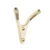 Two Prong Ant Hook - Polished Brass