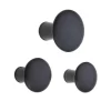 Wood Dots Hook Set - Black