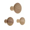Wood Dots Hook Set - Oak Effect