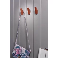 Wooden Hook Set - Walnut Effect 5 Wooden Hook Set - Walnut Effect -Furniture Sale Store 12839190 5394833201624114