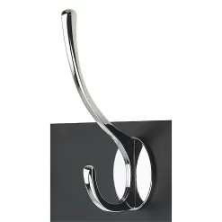4 Victorian Chrome Hooks On Black Bloc Board -Furniture Sale Store 12839302 1704964414511723