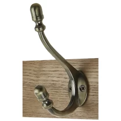 4 Deco Antique Brass Hook On Light Rustic Board -Furniture Sale Store 12839311 1454847724862725