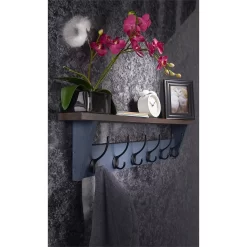 6 Black Victorian Hook On Grey Shelf Combo -Furniture Sale Store 12839419 6434845860066247