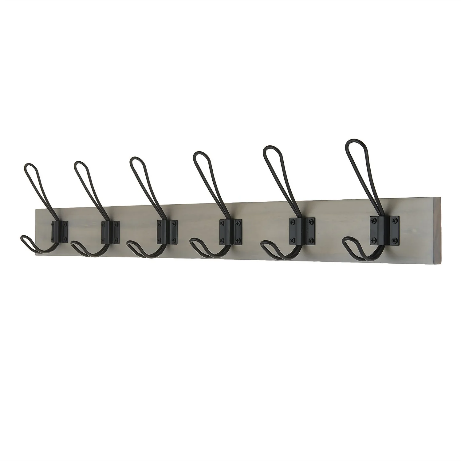 6 Black Wire Hook On Light Grey Ash Board 1 6 Black Wire Hook On Light Grey Ash Board