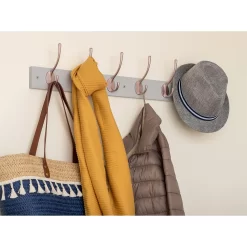 6 Victorian Rose Gold Hooks On Dove Bloc Board -Furniture Sale Store 12839541 1394845861734667