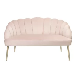 Sophia Scallop Occasional Sofa - Blush 8 Sophia Scallop Occasional Sofa - Blush -Furniture Sale Store 12840480 1494875398592909