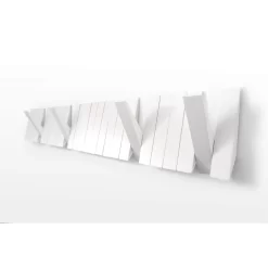 None Switchboard Wooden Coat Rack - White